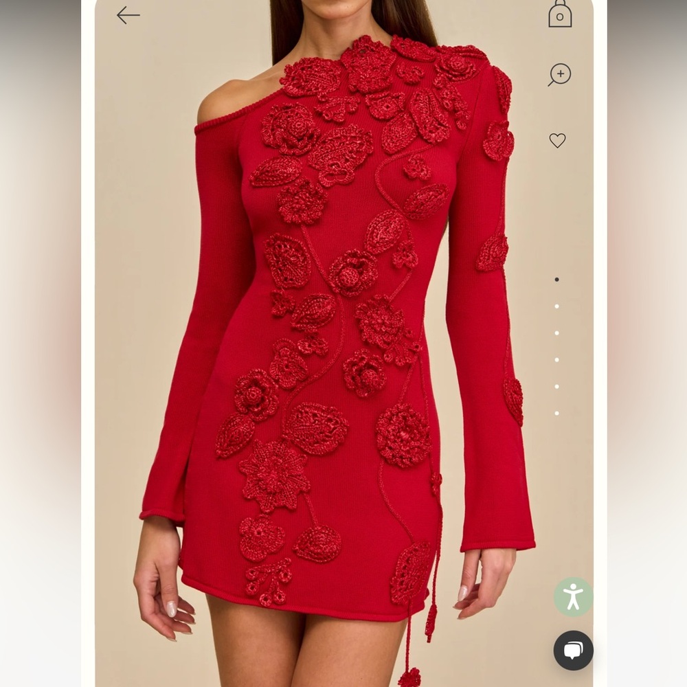 Cult Gaia Red Kaela Dress - NWT Size Small!